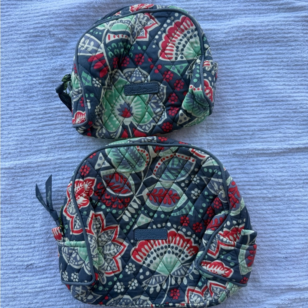 Vera Bradley Large and mid cosmetic bags